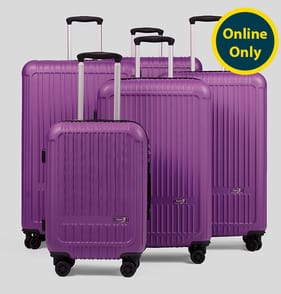 Super 5 Little Venice Hard Shell Suitcase Set of 5 - Purple