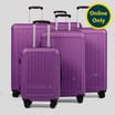Super 5 Little Venice Hard Shell Suitcase Set of 5 - Purple