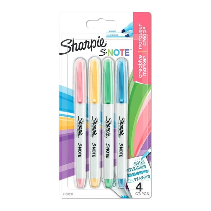 Sharpie S-Note Creative Markers 4 Pack