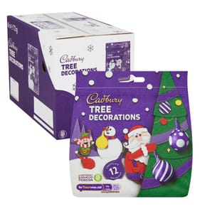 Cadbury Milk Chocolate Tree Bauble Decorations Bag 72g x6
