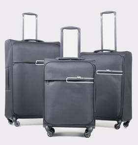 Salisburys Light Luggage Ultra Lightweight Suitcase - Grey
