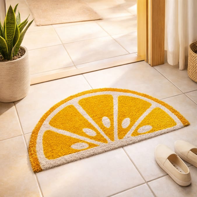 Home Half Moon Printed Door Mat