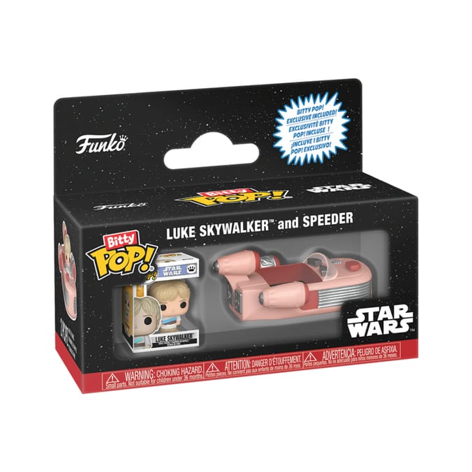 Funko Bitty Pop! Rides Star Wars Mini Vinyl Figure Set - Luke Skywalker & Speeder