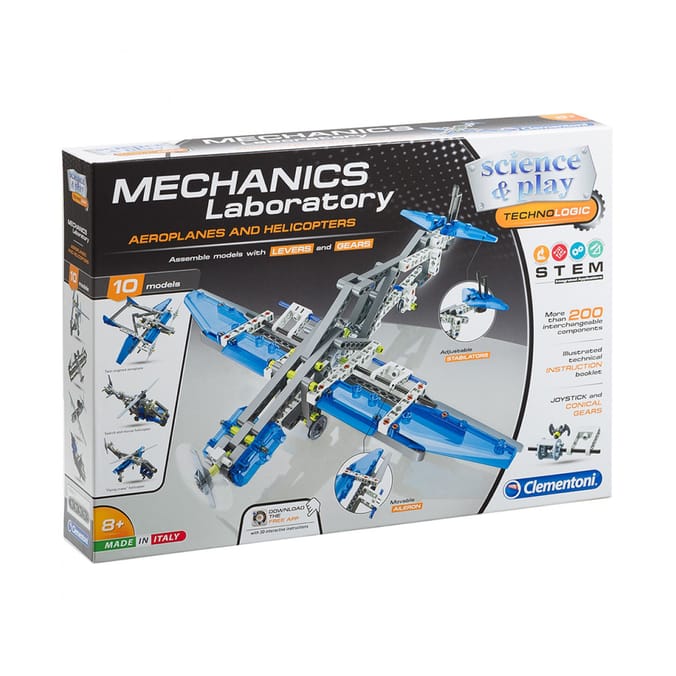 Clementoni Mechanics Laboratory Aeroplanes & Helicopters Construction Kit