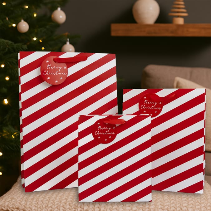 Festive Feeling Gift Bag Set - Candy Cane