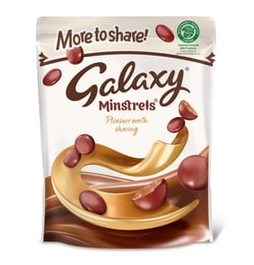 Galaxy Minstrels Milk Chocolate Buttons Sharing Pouch Bag 195g