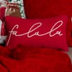 Festive Feeling Fa La la Cushion