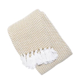 The Outdoor Living Collection Chevron Cotton Throw - Yellow