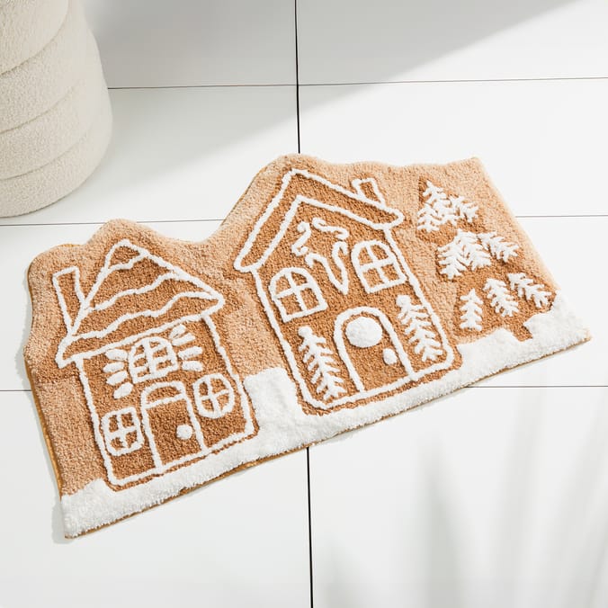 Gingerbread House Bath Mat