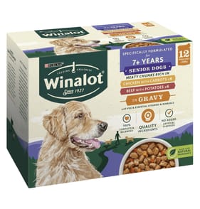 Winalot Senior Meaty Chunks in Gravy 100g x12