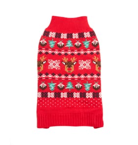 Festive Paws Patterned Knitted Pet Jumper