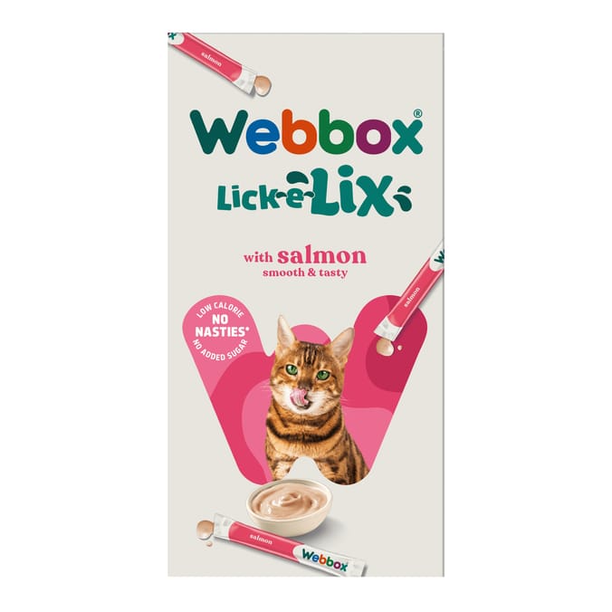 Webbox Lick-e-Lix with 4 x 15g - Salmon