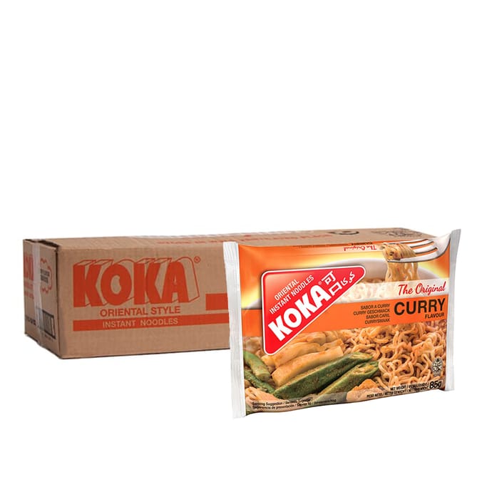 Koka The Original Curry Flavour Oriental Instant Noodles 85g x30