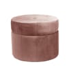 Home Collections Round Velvet Pouf