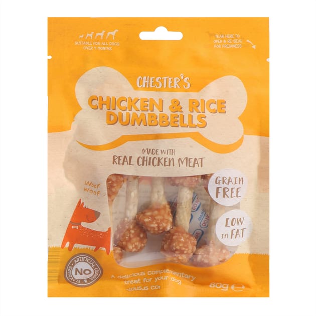 Chester's Chicken & Rice Dumbbells 80g | Home Bargains