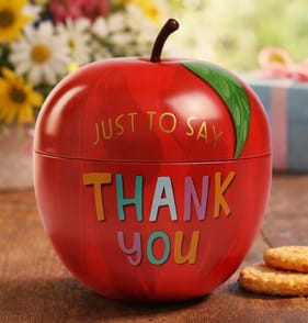 Just To Say Thank You Apple Biscuit Tin 57g