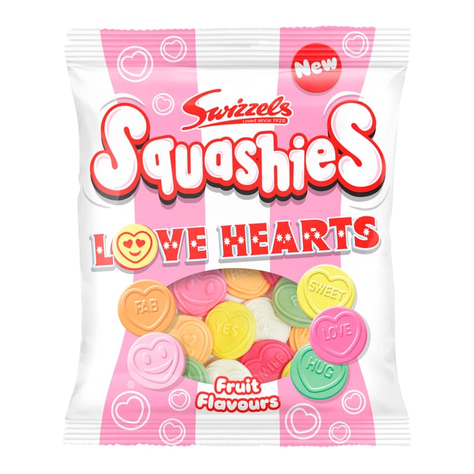 Swizzels Squashies Love Hearts 140g