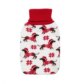 Warm At Heart 800ml Hot Water Bottle - Red