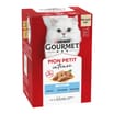 Gourmet Mon Petit Fish Variety Cod, Sardine, Salmon Wet Cat Food 6 x 50g