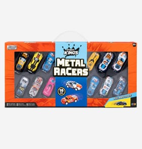 Speed Kings Metal Racers Diecast Cars 16 Pieces