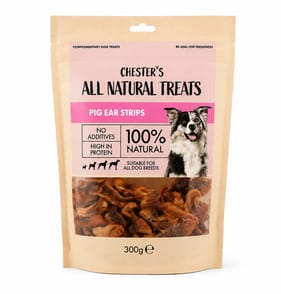 Chester's All Natural Treats Pig Ear Strips 