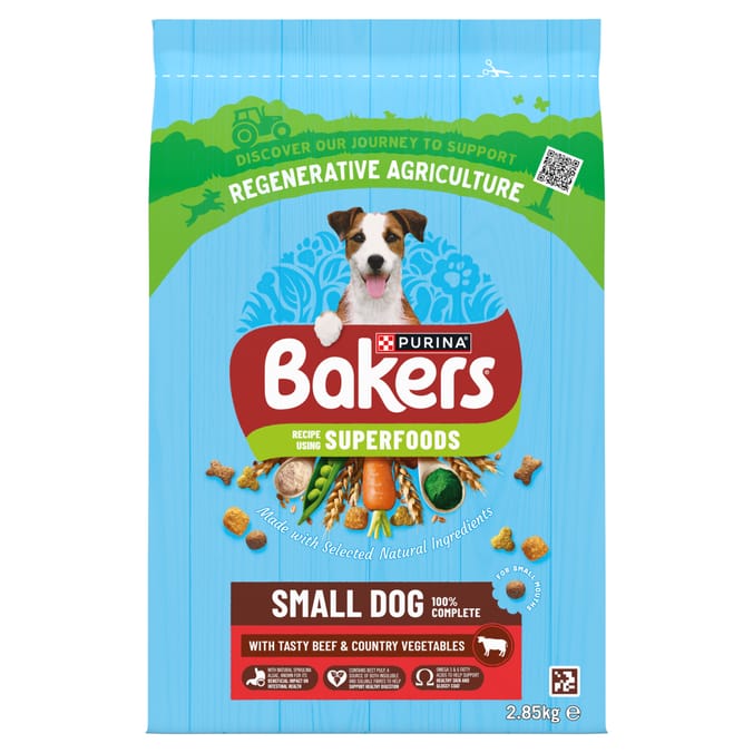 Bakers Superfoods Small Dog Beef Dry Dog Food 2.85kg