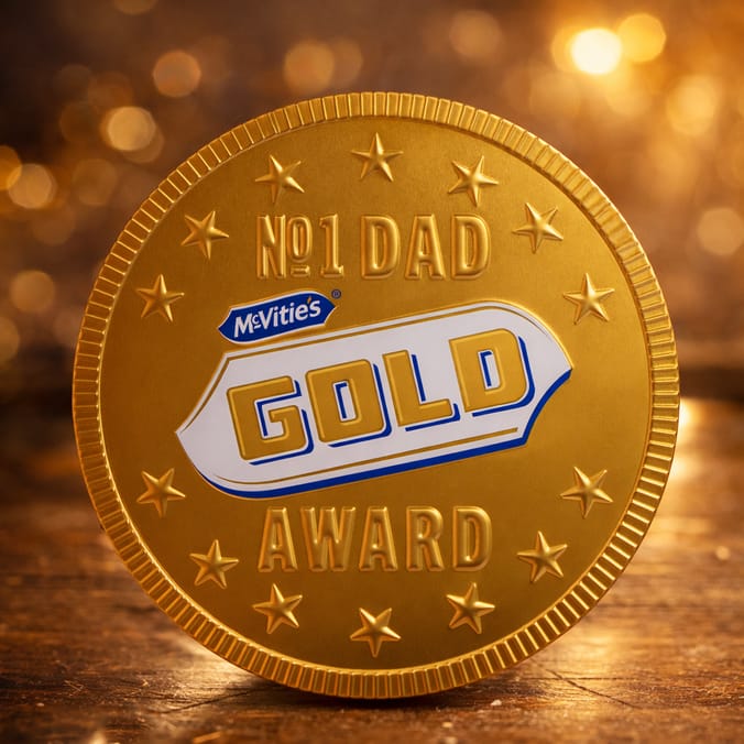 McVities Father's Day Gold Bar Tin 124g
