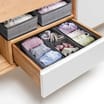 Home Solutions  Fabric Box Organisers 6 Pack