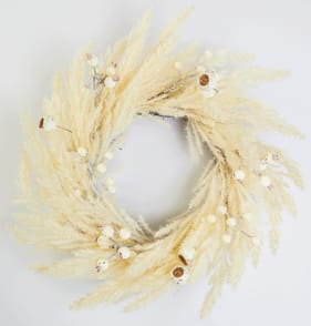 The Lifestyle Edit Autumn Cream Wreath