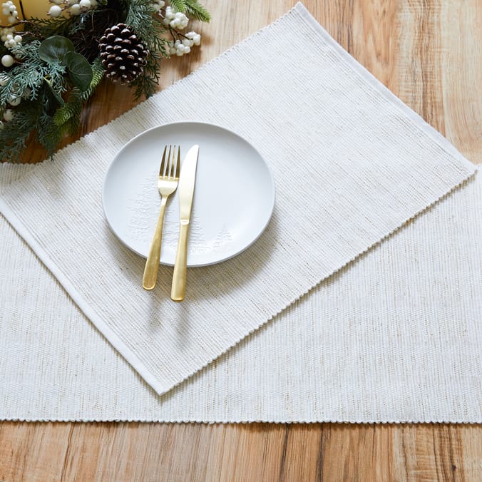 Festive Feeling Lurex Rib Placemats 33x48 CM