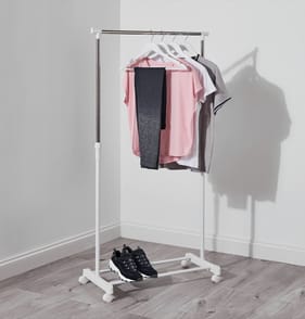 Home Solutions Adjustable Clothes Rail - White