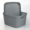 Diamond Storage Basket with Lid 7l