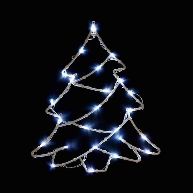 Prestige Battery Operated LED Tree Window Light 27cm