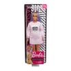 Barbie Fashionistas Doll with Long Rainbow Hair Wearing Sweatshirt Dress