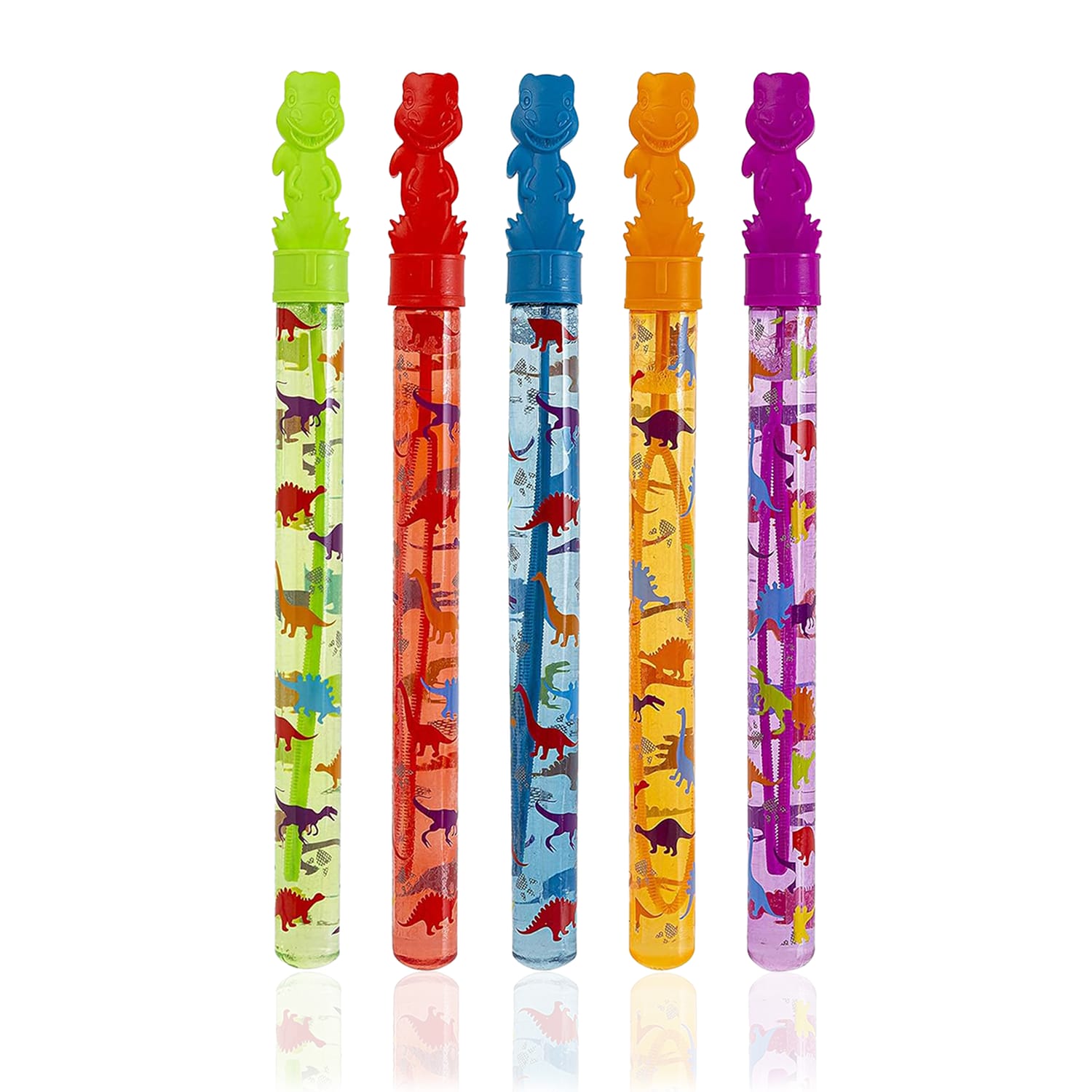 Bubble Tastic 5 Dinosaur Bubble Wands | Home Bargains