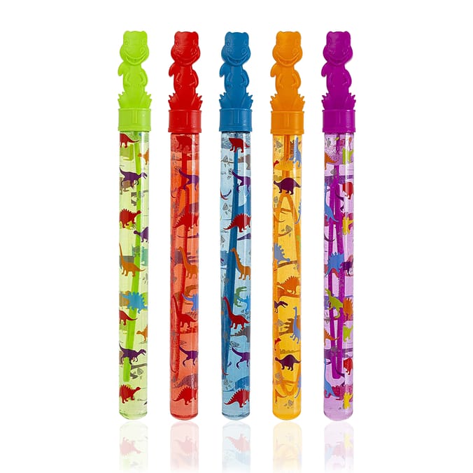 Bubble Tastic 5 Dinosaur Bubble Wands