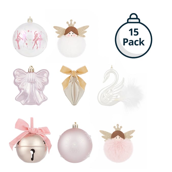 Winter's Tale Christmas Baubles 15 Pack