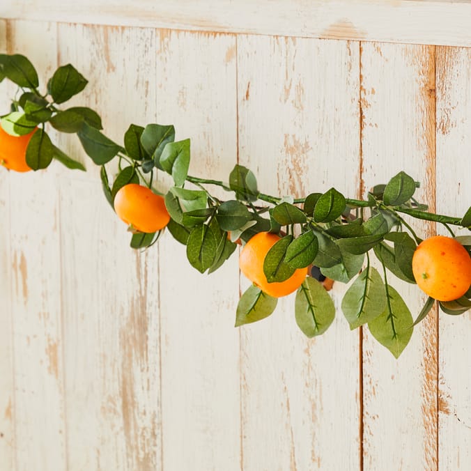 The Outdoor Edit Mediterranean Artificial Orange Garland