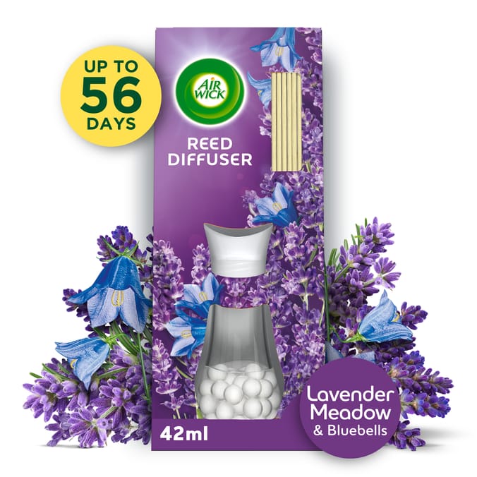  Air Wick Essential Oils Reeds Diffuser 42ml - Meadow & Bluebells 