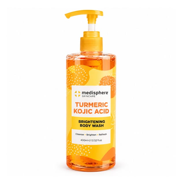 Medisphere Turmeric Kojic Acid Brightening Body Wash 400ml | Home Bargains