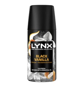 Lynx Fine Fragrance Deodorant Body Spray 35ml - Black Vanilla x2