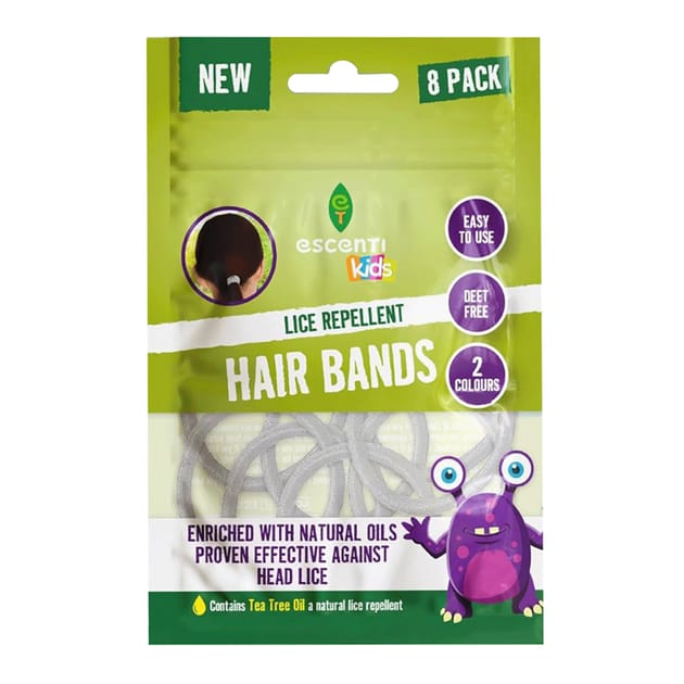 Escenti Head Lice Repellent Hair Bands 8 Pack Home Bargains