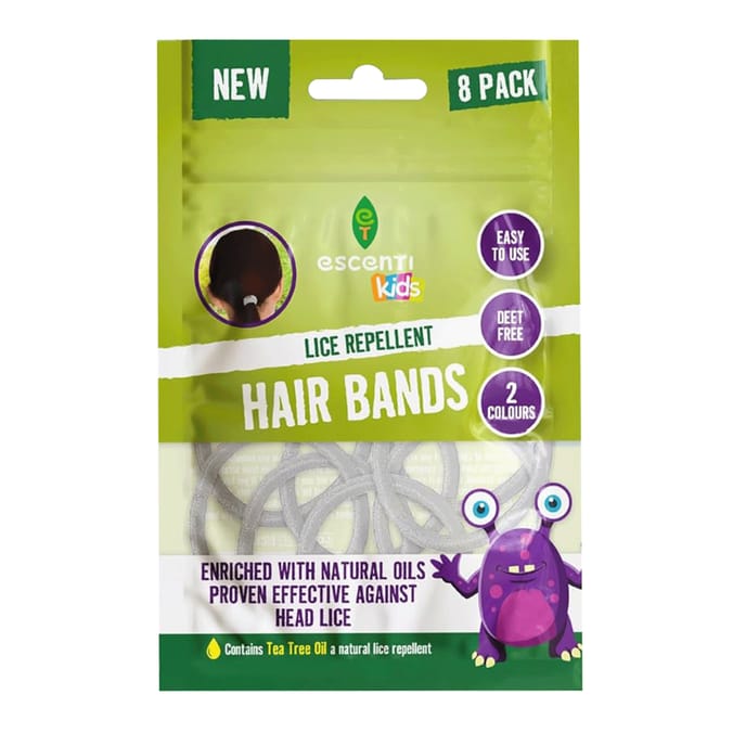 Escenti Head Lice Repellent Hair Bands 8 Pack