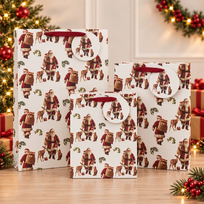 Festive Feeling Gift Bag Set - Santa