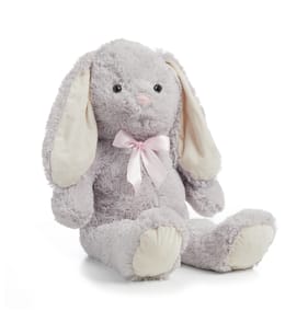 Happy Easter Large Bunny Plush - Grey