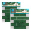 Stick Ease Self-Adhesive Vinyl Wall Tiles 3 Pack - Green x2