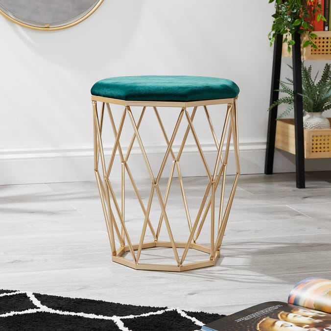 Grey footstool home bargains deals
