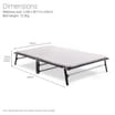 Jay-Be CE120 Compact Folding Bed with e-Fibre Mattress - Small Double