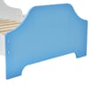 Liberty House Toys Two Tone Toddler Bed and 9 Bin Storage Unit Set - White & Blue