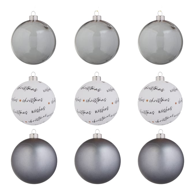 Nordic Spirit 8cm Theme Bauble 9 Pack